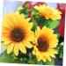Zerodeko 2pcs 4 Artificial Sunflower Bouquet Simulation Flower Premium Material Yellow Sunflowers Decor Silk Sunflowers Artificial Flower Bouquet Fake Sunflower Props - Buy Online on SooperMarket.com