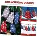 CIYODO 1 Set Christmas Advent Calendar Bags Drawstring Bag Candy Drawstring Bag Calendars Wood - Buy Online on SooperMarket.com