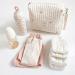 Universal Portable Baby Wrap Pockets & Diaper Bags for Newborns | Mini Diamond Organizer for Moms | Zippered Embroidered Printed Bear Design - Buy Online on SooperMarket.com