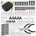 Zipper Repair Kit 197 Pcs Zipper Replacement with Two Installation Pliers for Sleeping Bags Jacket Tent Luggage Backpacks