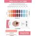 Kalolary 20PCS Nail Adhesive Wrap Nail Gel Polish Strips Full Wraps Nail Polish Stickers Cured Gel Nail Strips Self-Adhesive Gel Nail Wrap Stickers Decals(UV/LED Lamp Required) (Colorful 2) - Buy Online on SooperMarket.com