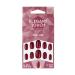 Elegant Touch Colour False Nails Ruby Red 24 Piece Assortment RUBY RED 24 Piece Assortment