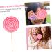 Warmhm 5pcs Candy Lollipops Crafts Pendant Boys Artificial Lollipop Giant Fake Lollipops Handmade Fruit Flavored Lollipops Swirl Lollipops Baby Items Wooden Rainbow Candy Manual Toddler Pinkx5pcs 14*1CMx5pcs - Buy Online on SooperMarket.com