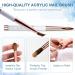 Shine Chance Acrylic Nail Brush Size 2 - 100% Real Kolinsky Art Brush for Professional Acrylic Powder Application - Handmade Manicure Tool for DIY and Salon Use - Buy Online on SooperMarket.com
