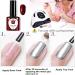 Red Gel Nail Polish Glitter Dark Red Burgundy Cherry Red Gel Polish Soak Off LED/UV Lamp Manicure Long Lasting Gel Nail Varnish for Christmas Women Nail Art Salon DIY Home - Buy Online on SooperMarket.com