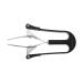 Nippes Solingen Automatic tweezers |Nickel -plated steel |Black |10 cm length |Plucking the eye brows |Pinch for plucking the eyebrows |Hair removal |Made in Germany