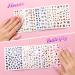 AIMEILI 30 Sheets Colorful Butterfly Flower 3D Nail Art Stickers - Self-Adhesive Nail Decoration - Buy Online on SooperMarket.com