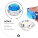 Minkissy Nail Art Dappen Dish Diamond Shape Nail Crystal Bowl with Lid for Nail Acrylic Liquid Powder (Lake Blue) - Buy Online on SooperMarket.com