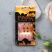 Halloween Nail Stickers Halloween Press on Nails Medium Length Fake Nails Acrylic Nails Pumpkin Black Flame Cross head Design Nails Fake Nails Glue for Women and Girls - Buy Online on SooperMarket.com