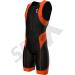 Sparx Men's Triathlon Suit | UV Protective Italian Fabric | 2 Pockets | Swim-Bike-Run Trisuit - Black/Orange (Small) - Buy Online on SooperMarket.com