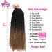 Youngther 7 Packs 154 Strands Passion Twist Hair for Butterfly Locs Crochet - 18 Water Wave Synthetic Bohemian Ombre Braiding Hair - Perfect Gift for Women - Buy Online on SooperMarket.com