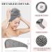 YoulerTex Microfibre Hair Towel Wrap: 2Pack Hair Turban Super Absorbent Rapid Drying Microfiber Towel for Women Curly Long Wet Plopping Hair Girls Head Towelling Large Anti-Frizz (Lilac Purple) - Buy Online on SooperMarket.com