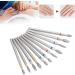 11 Piece Nail Drill Bit Set Diamond Manicure Drill Bits Professional Nail Cutter Attachment for Nails Manicure Pedicure Home Salon - Buy Online on SooperMarket.com