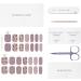 DANNI & TONI 28 Semi-Cured Gel Nail Polish Strips (Sexy Savannah) - Salon-Quality Manicure Stickers with Shimmer Powder and Foil Stamping Print - Buy Online on SooperMarket.com