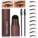 LXZJJM Eye-Brow Stamp Stencil Kit Eyebrow Stamp Stencil Kit Hairline Powder With 10Pcs Reusable Thin & Thick Eyebrow Stencils for Perfect Brows 1.8g(0.06 OZ.) (07 TRUE RED) - Buy Online on SooperMarket.com