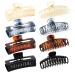 Big Claw Clips for thick hair 5.25 inch extra large clips for women strong jumbo claw clip for long curly hair non -slip shiny colors 5 inch glossy color