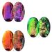 KUKA Dark Chameleon Nail Flakes Set - Iridescent Glitter Chrome Powder for Mirror Mermaid Effect - 6 Jars - Buy Online on SooperMarket.com