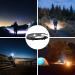 Rechargeable Headlamp 2 Pack for Adults | 230 Bright Beam & Spotlight | Motion Sensor, 6 Modes | Lightweight Head Lamps Flashlight for Repairing, Camping, Running, Cycling | Black - 2 - Buy Online on SooperMarket.com