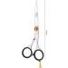 Professional Hairdressing Scissors with Hook Gemstone Dial & Razor Edge Steel - Salon Quality Anti-Rust Barber Scissors for Cutting Hair - 5 inch - Buy Online on SooperMarket.com