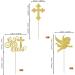 Rsstarxi 24 Pack God Bless and Cross Cupcake Toppers Angel Christening Cupcake Picks Babyshower Boy Baptism Cake Decorations for First Communion Baptism Party Decorations Gold - Buy Online on SooperMarket.com