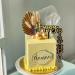 23-Piece Gold Palm Leaves Birthday Cake Topper Set for Party Decoration - Buy Online on SooperMarket.com