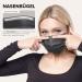 HARD 50 Disposable Face Masks Made in Germany | Type II & CE Certified | Triple Layer Filtration | Breathable & Elastic Earloops | Black 50pc - Adults - Buy Online on SooperMarket.com