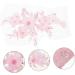Operitacx 10 Pcs Flower Lace Embroidered Sequins Patches 3d Flower Accessories The Flowers Pink Polyester Yarn - Buy Online on SooperMarket.com