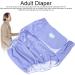 Buy Soft Adjustable Reusable Adult Diapers - Washable Fast-Drying Incontinence Care (Purple) - Buy Online on SooperMarket.com