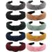 Ondder Knotted Headbands for Women 10 Pack Knot Fashion Headbands Top Knot Cute Headbands Solid Color Headband Assorted Headbands Fabric Wide Headbands for Thin Thick Hair Turban Headbands Hairband Headband with Knot for W…