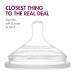 Boon NURSH Silicone Replacement Nipple - 3 Count, Slow Flow, Stage 1, Birth and Up - Air-Free Feeding - Buy Online on SooperMarket.com