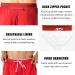 NAVISKIN Men's 5 Running Shorts - Lightweight Quick Dry Workout Shorts with Zipper Pocket - Red, Large - Buy Online on SooperMarket.com