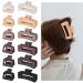 12 Pcs Rectangle Hair Clips, Hair Accessories for Women and Girls, Including 6 Pcs 4 Inch Large Claw Clips for Thick Hair and 6 Pcs 2 inch Small Hair Claw Clips for Thin Hair