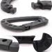 Nxtop Tactical Carabiner Keychain - 10 Pack Hard Polymer D Rings Clips for Outdoor Activities - Black - Buy Online on SooperMarket.com