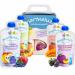 Organic Quetschies by Marmaluzi - Premium Baby Quetschie for Children from 6 months - fruit puree without adding sugar and additives - gift set - 4 pack (4 x 90g.) Mix