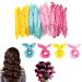 JZK 24x No heat foam hair curlers for long hair and medium hair soft sponge hair rollers to sleep in for kids and women sleep curlers sleep in rollers hair styling tools for children