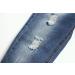 KIDSCOOL SPACE Baby Girl Boy Slim Jeans | Elastic Waist Ripped Denim Pants | 6-12 Months | Blue - Buy Online on SooperMarket.com