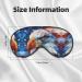 Patriotic Eagle Soft Sleep Eye Mask | Breathable Travel Eye Patch for Women | Perfect for Relaxation - Buy Online on SooperMarket.com