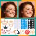 6-PCS Washable Temporary Tattoo Markers for Skin - Skin Safe Tattoo Kit for Teens, Kids & Adults - Body & Face Art Pens with Stencil Papers - Buy Online on SooperMarket.com