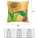 YYHHAOFA Sunflower Seeds and Sunflowers Picture Universal Pillowcase for All Seasons 12"x12" : Soft and Comfortable Suitable for car Sofa Black 12" x 12" - Buy Online on SooperMarket.com
