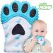 BabyNoms Teething Mitten - Dino Blue | Safe Silicone Teething Toy for Self-Soothing Relief - Buy Online on SooperMarket.com