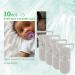 OUHUAN 10Pcs T-Shape Plastic Pacifier Holders for Babies - Soother Dummy Style in White | International Shipping Available - Buy Online on SooperMarket.com
