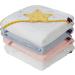 Clevamama Bamboo Apron Baby Bath Towel with Hood - Ultra Soft Bamboo, Absorbent, Pink, 98x98 cm - Buy Online on SooperMarket.com