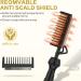 DAN Mini Electric Hot Comb for Wigs & Afro Hair - Anti-Scald Straightening Comb | Ceramic Dual Voltage Hot Comb Hair Straightener in Gold - Buy Online on SooperMarket.com