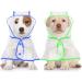 2 Piece Clear Pet Dog Raincoat Hooded Rain Jacket for Small Medium Dogs - Blue/Green S - Buy Online on SooperMarket.com