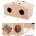 PetNanny Parakeet Nesting Box with Bamboo Bird's Nest & Coconut Shreds - Birdhouse Kit for Breeding & Playtime | Ideal for Parrots, Swallows, and Small Birds - Buy Online on SooperMarket.com