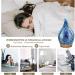 Porseme 280ml Aroma Diffuser with Remote Control | Hand Blown 3D Fireworks Humidifier | Quiet Ultrasonic with 7 LED Colors | Automatic Power-Off & Timer | Perfect for Apartments & Yoga - Buy Online on SooperMarket.com