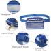 Small Clear Blue Waterproof Belt Bag - Transparent Waist Pack for Women & Men | Ideal for Training Festivals Travel & Concerts - Buy Online on SooperMarket.com