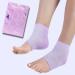 Glowxie Moisturising Gel Heel Socks for Cracked Heels - 2x Pairs - Gel Infused Lining Containing Essential Oils and Vitamins to Lock in Moisture Supporting Deep Hydration. Open Toe Breathable Design