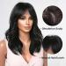 Allbell Black Wavy Wigs for Women - Natural Wave Bob Wigs with Bangs | Shop Internationally! - Buy Online on SooperMarket.com