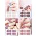 20 Sheets Nail Polish Stickers - Kalolary Full Wraps & Nail Files | Self-Adhesive Gel Nail Strips for Women & Girls - Fast International Shipping - Buy Online on SooperMarket.com